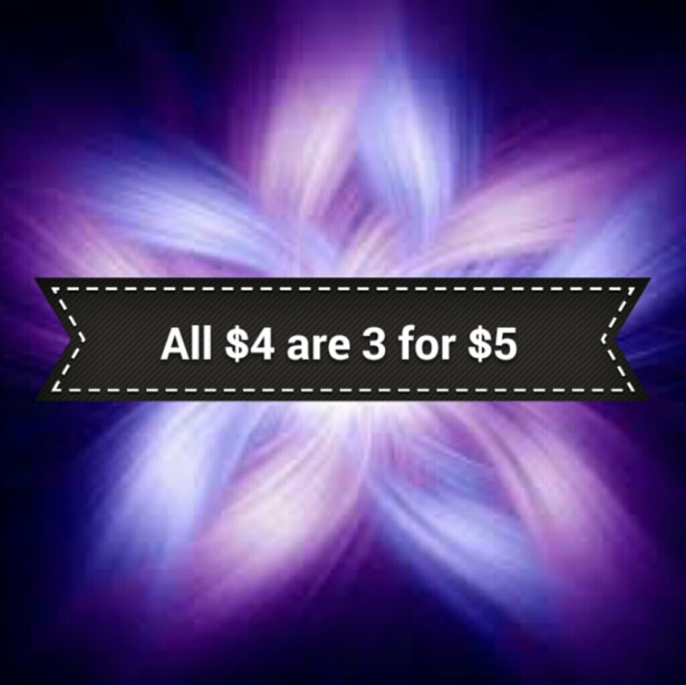 All $4 items are 3 for $5!